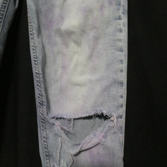 H&M | size 4 | Faded Blue | Distressed Denim - Jeans - Picture 9 of 16